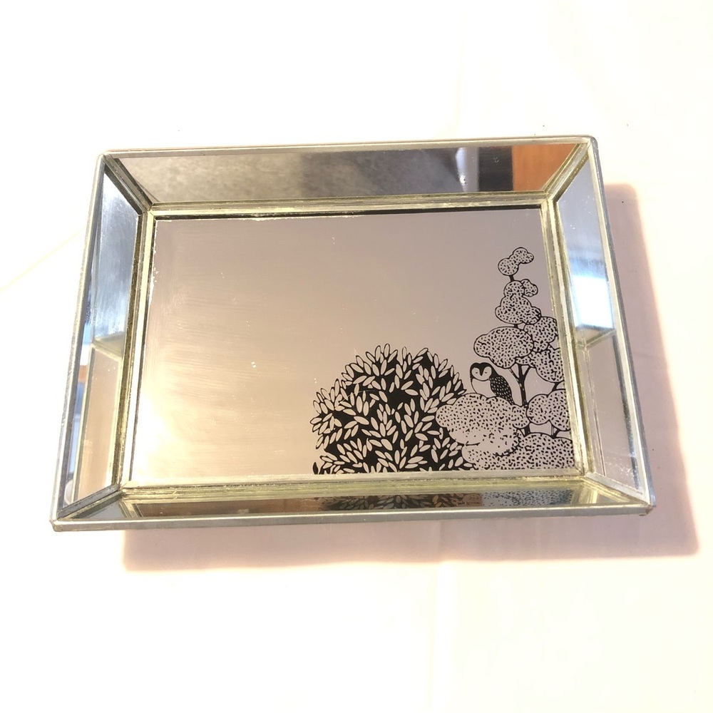 Urban outfitters Owl Mirrored Trinket Jewelry Tray